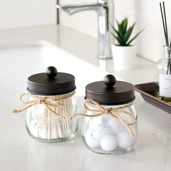 NEW  2Pack Bathroom Organizers and Storage Qtip Holder Bathroom Decorations - Picture 5 of 9